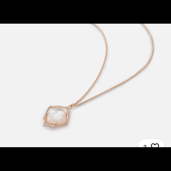 Kendra Scott Jewelry - NWOT Kendra Scott Kacey Ivory Pearl Adjustable Necklace Rose Gold